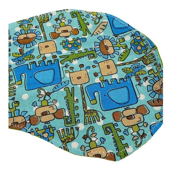 handmade Jungle Print Burp Cloth - Picture 2 of 3